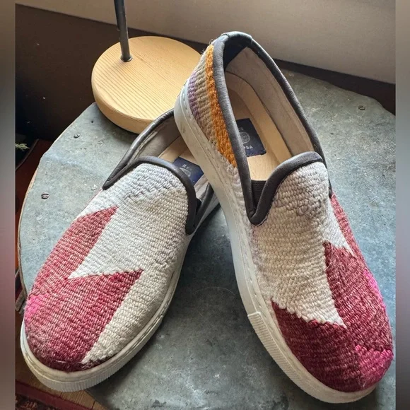 Res Ipsa Kilimn loafers Sneakers Slip-ons white multi colored Size 7 - Picture 5 of 10